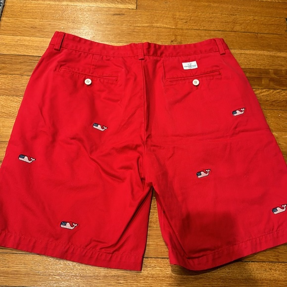 Vineyard Vines Club Shorts - Red, Whale & Blue - Picture 3 of 4